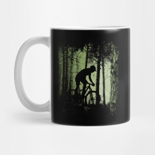 Forest Trail Biker Offroad Downhill MTB Cyclist Mug